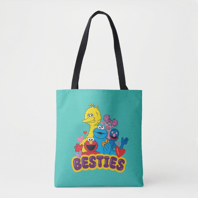 Bolso De Tela Sesame Street Valentine Besties (Anverso)
