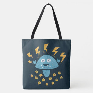 Bolso De Tela Seta divertida del heavy del dibujo animado