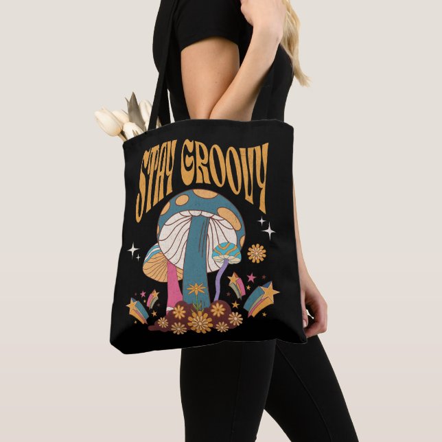 Bolso De Tela Seta Retro Groovy (Detalle)