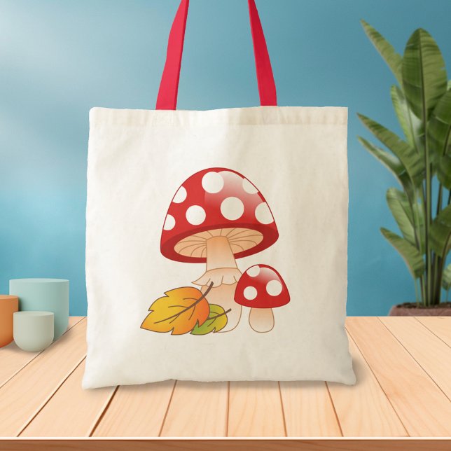 Bolso De Tela Setas de algodón rojo con hojas (Subido por el creador)