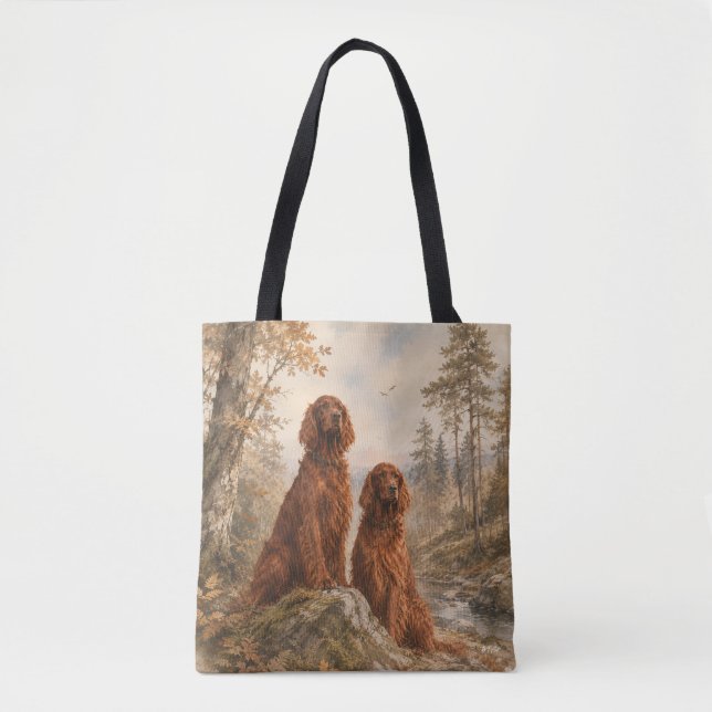 Bolso De Tela Setter Irlandés   (Anverso)