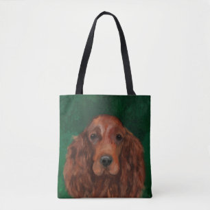 Bolso De Tela Setter Rojo Irlandés