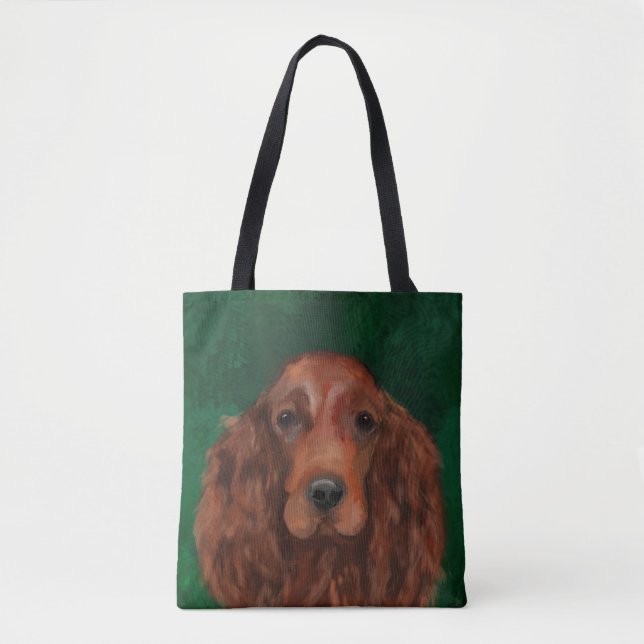 Bolso De Tela Setter Rojo Irlandés (Anverso)