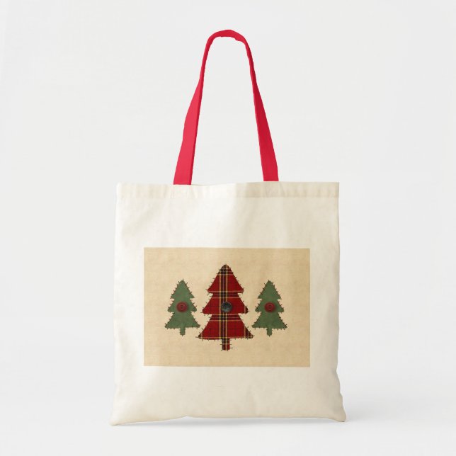 Bolso De Tela Sew Christmas Tree Bag (Frente)