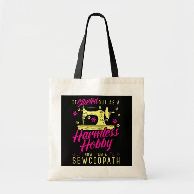 Bolso De Tela Sewciopath Scoder Amor Seamstress Embroider (Frente)