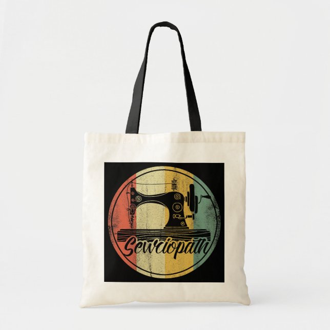 Bolso De Tela Sewciopath Scoder Amor Seamstress Embroider (Frente)