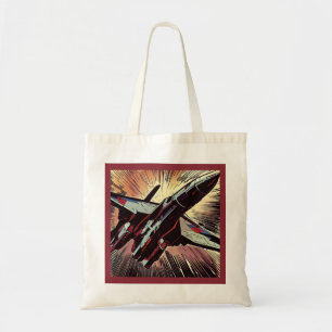 Bolso De Tela SF - Anime Starfighter Woodcut 2