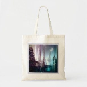 Bolso De Tela SF Ciudad futurista 2