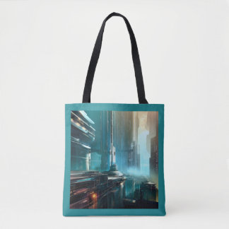 Bolso De Tela SF Ciudad Futurista 3