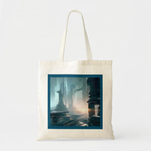 Bolso De Tela SF Ciudad futurista 4