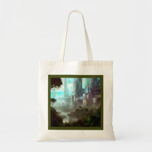 Bolso De Tela SF - Ciudad Sobre El Planeta Forestal 4