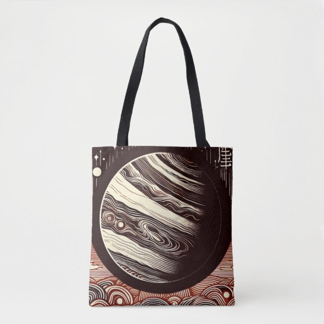 Bolso De Tela SF Jupiter Woodcut 2 (Anverso)