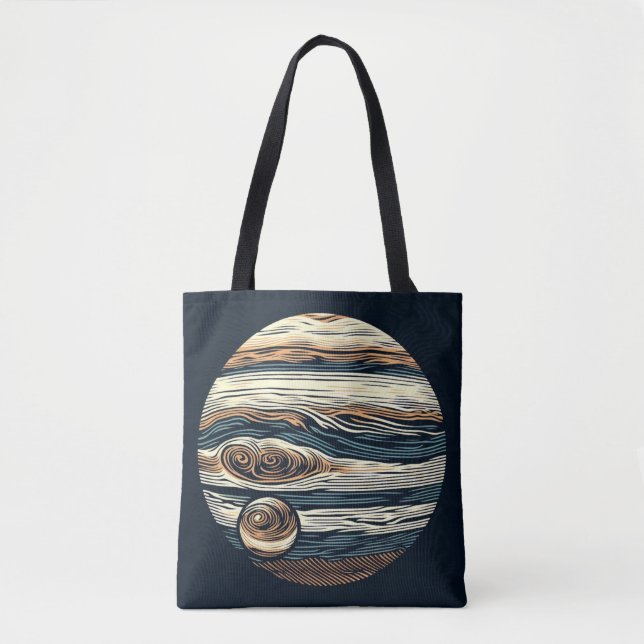 Bolso De Tela SF Jupiter Woodcut 4 (Anverso)