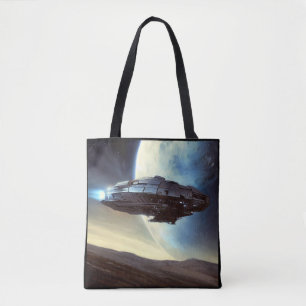 Bolso De Tela SF Orbiting Spaceship 2
