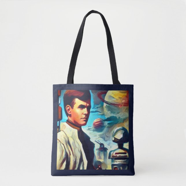 Bolso De Tela SF Pulp Magazine Cover Style 2 (Anverso)
