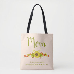 Bolso De Tela Shabby Chic Mom Sunflower
