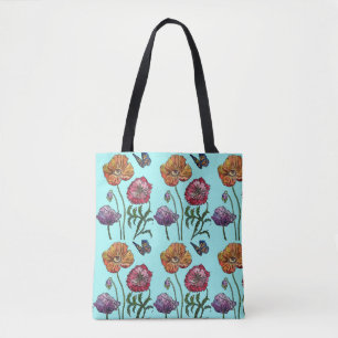 Bolso De Tela Shabby Poppy Tote Bag