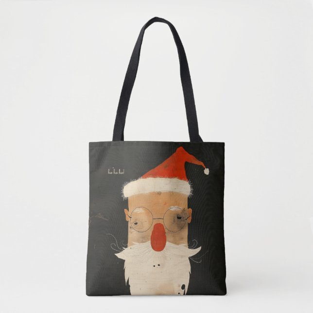 Bolso De Tela Shabby Santa (Anverso)