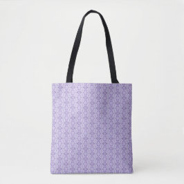 Bolso De Tela Shadow Abstract Violet Purple White Watercolor Art