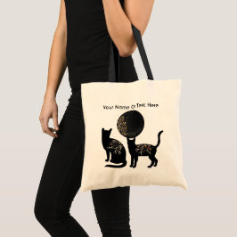 Bolso De Tela Shadowing Moon Tote Bag