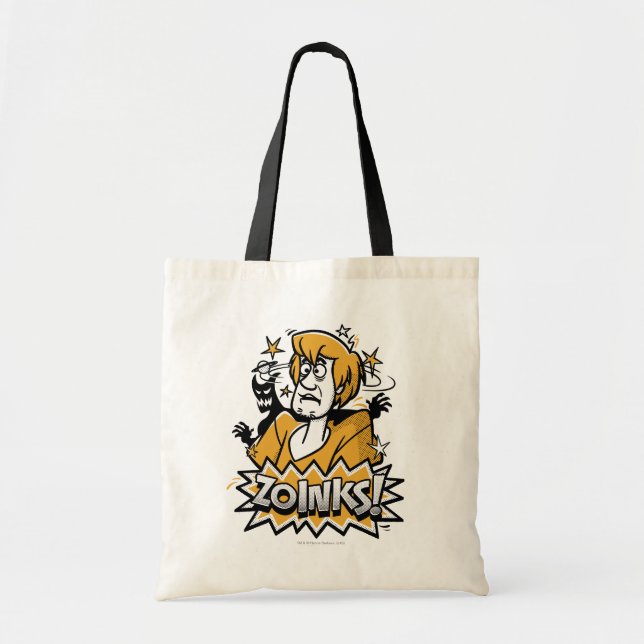 Bolso De Tela Shaggy "¡Zoinks!" Gráfico de semitono (Frente)