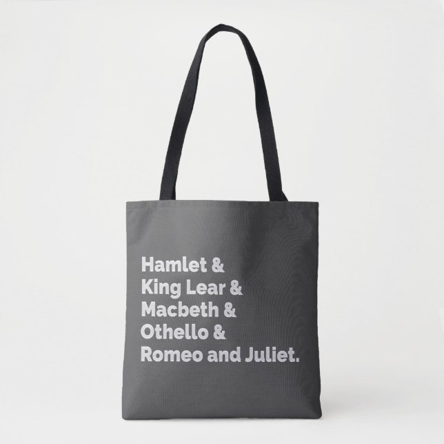 Bolso De Tela Shakespeare Plays I (Anverso)