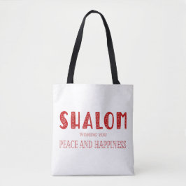 Bolso De Tela SHALOM Paz Y Felicidad