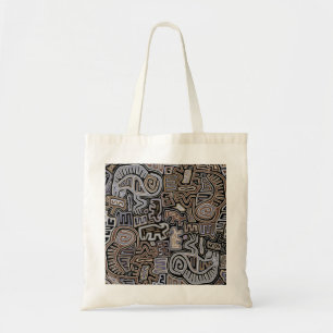 Bolso De Tela Shaman Peyote Serpent Ritual Spirits