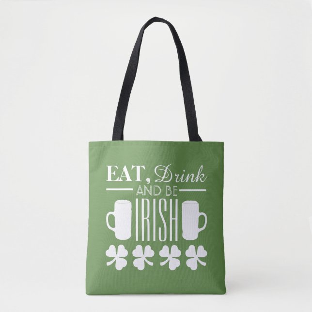 Bolso De Tela Shamrock and Beer (Anverso)