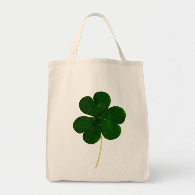 Bolso De Tela Shamrock Clover St. Patrick Ireland (Frente)