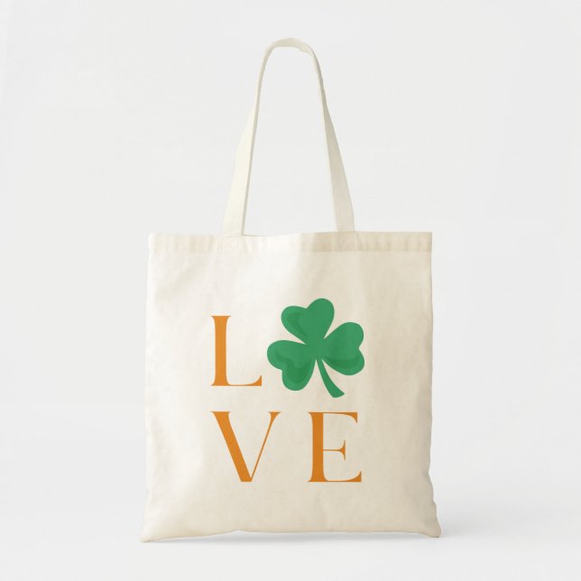 Bolso De Tela Shamrock Love Simple Tote Bag (Frente)