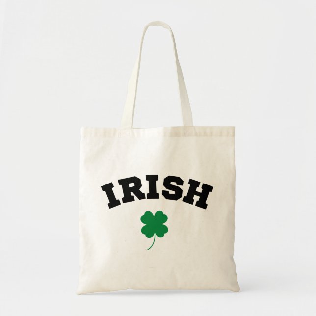 Bolso De Tela Shamrock St Patrick (Frente)