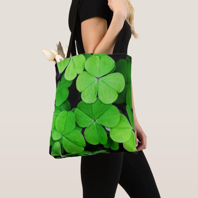 Bolso De Tela Shamrock, suerte de irlandés (Detalle)