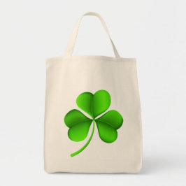 Bolso De Tela Shamrock verde en blanco gtcnt