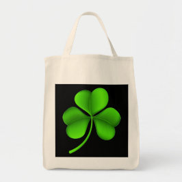 Bolso De Tela Shamrock verde en negro gtcnt