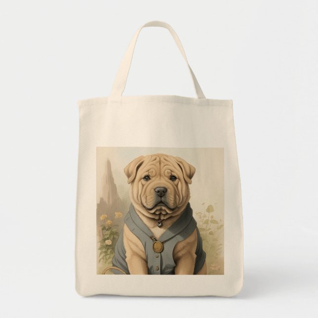 Bolso De Tela Shar-Pei (Frente)
