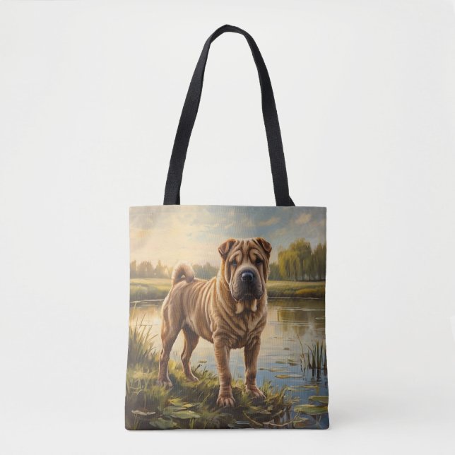 Bolso De Tela Shar Pei (Anverso)