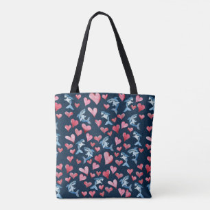 Bolso De Tela Shark Lover