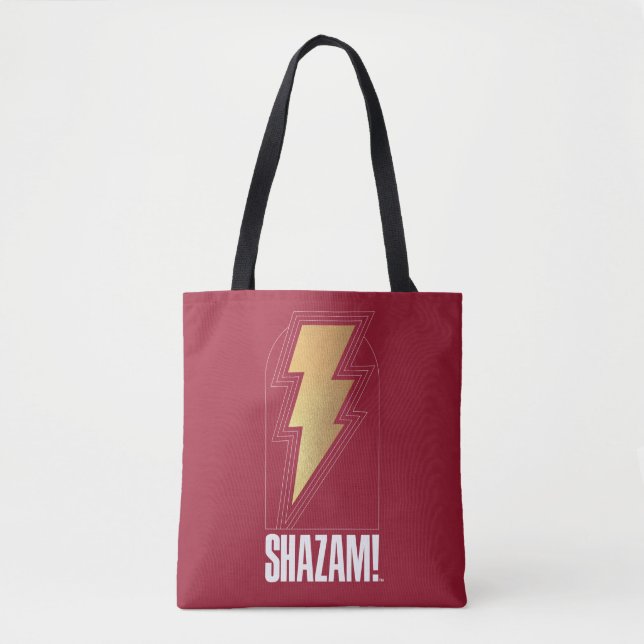 Bolso De Tela ¡SHAZAM! Furia de los dioses | Insignia Lightning  (Anverso)
