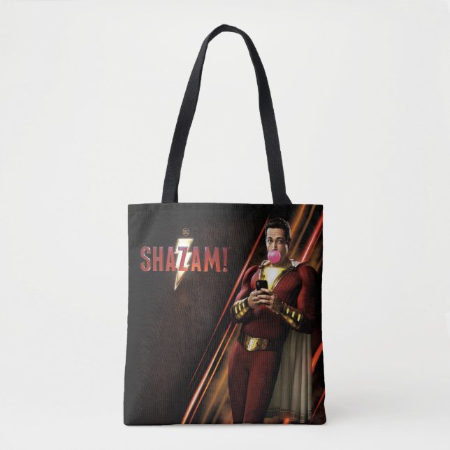 Bolso De Tela ¡SHAZAM! | Shazam Bearing Bubble Gum (Anverso)