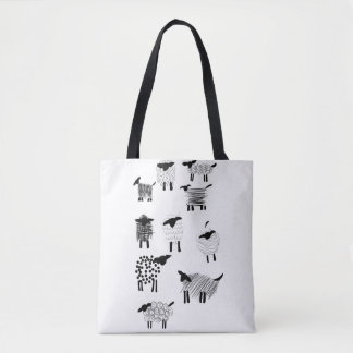 Bolso De Tela Sheep doodles