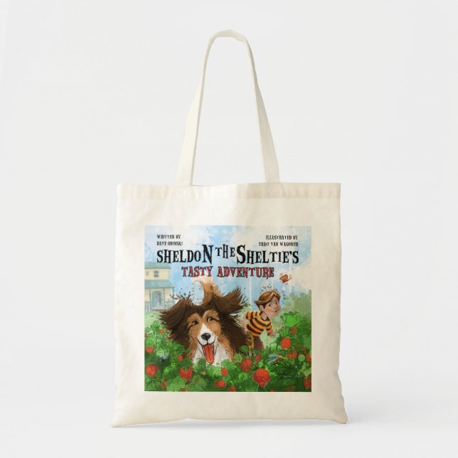 Bolso De Tela Sheldon the Sheltie (Frente)