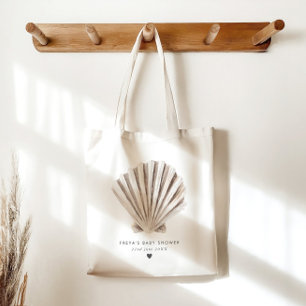 Bolso De Tela Shell Baby Shower Favor
