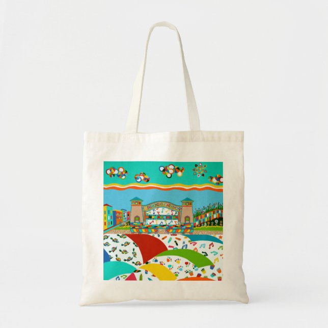 Bolso De Tela Shell de la banda Sea Isle City (Frente)