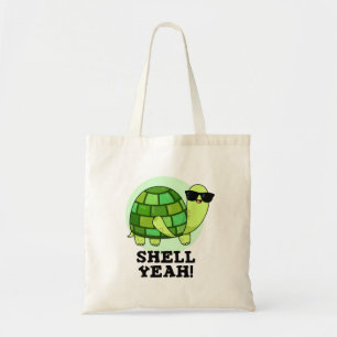 Bolso De Tela Shell Yeah Funny Tortoise Pun