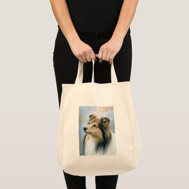 Bolso De Tela Sheltie Collie Dog 122 (Anverso (producto))