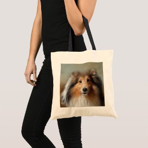 Bolso De Tela Sheltie Dog Tote Bag