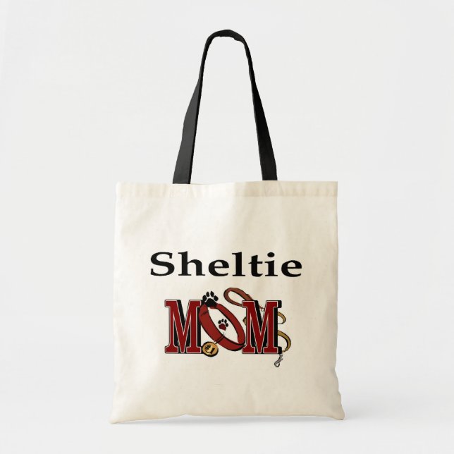 Bolso De Tela Sheltie MOM Tote Bag (Frente)