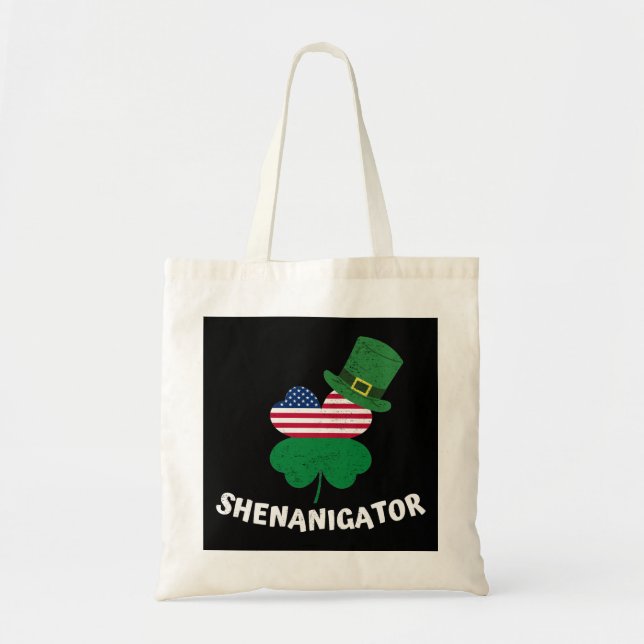 Bolso De Tela Shenanigator del Día de San Patricio (Frente)