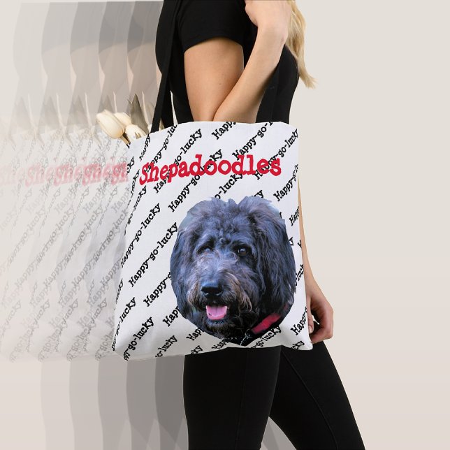 Bolso De Tela Shepadoodles Amor incondicional Feliz-go-luck (Subido por el creador)